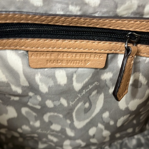 Aimee Kestenberg Sunbury Tan Calf Leather Tote BLEMISH - Picture 10 of 10